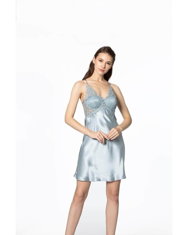 Pierre Cardin 6'lı Kısa Gecelik Sabahlık Çeyiz Set 6040 Mist Pierre Cardin 6'lı Kısa Gecelik Sabahlık Çeyiz Set 6040 Mist