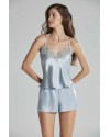 Pierre Cardin 6'lı Midi Gecelik Sabahlık Gelin Çeyiz Set 6335 Mist