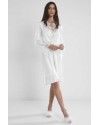 Pierre Cardin 6'lı Ekru Midi Gecelik Sabahlık Set 6335
