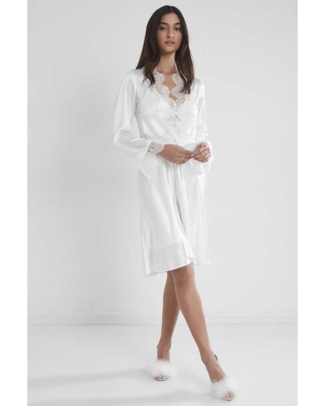 Pierre Cardin 6'lı Ekru Midi Gecelik Sabahlık Set 6335