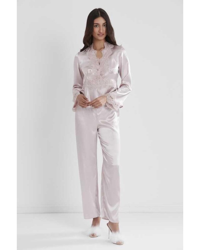 Pierre Cardin 6'lı Pudra Midi Gecelik Sabahlık Set 6335