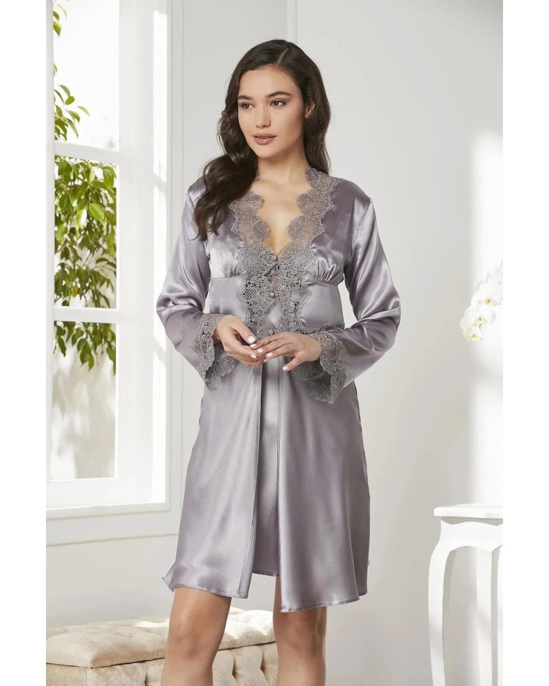 Pierre Cardin 6'lı Midi Gecelik Sabahlık Set 6335 Royal