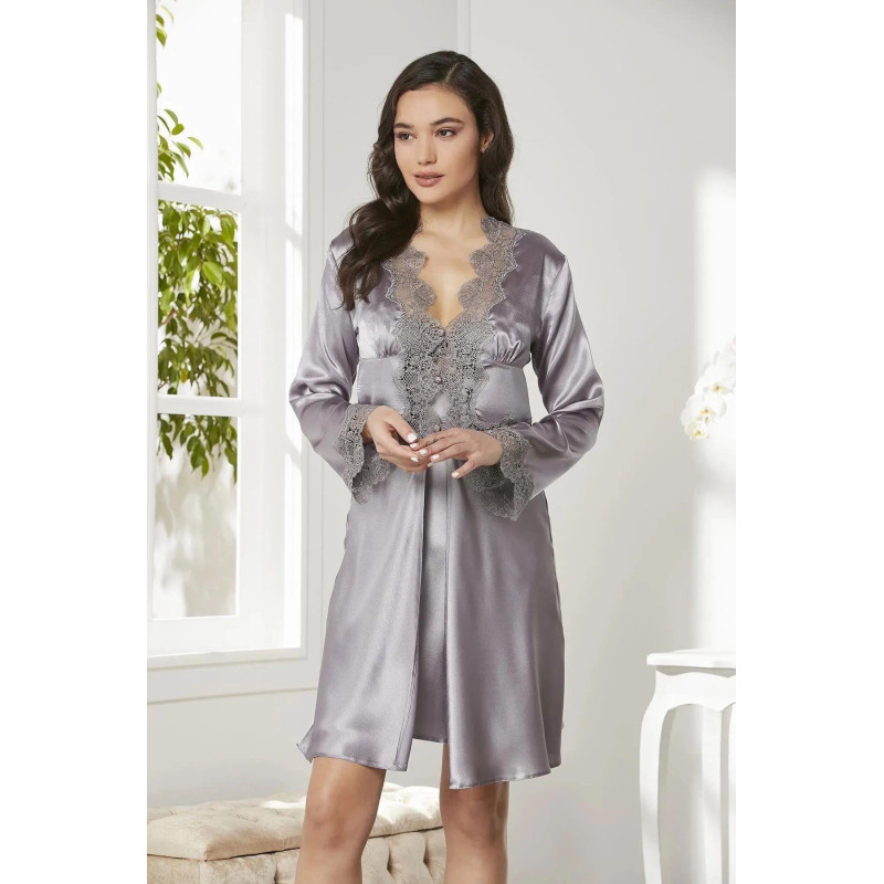 Pierre Cardin 6'lı Midi Gecelik Sabahlık Set 6335 Royal