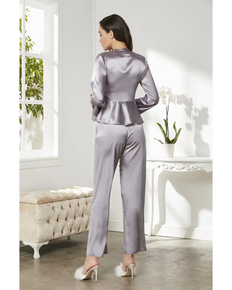 Pierre Cardin 6'lı Midi Gecelik Sabahlık Set 6335 Royal