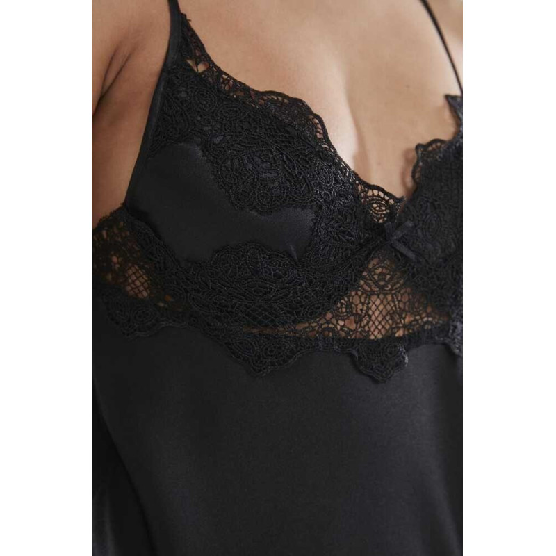 Pierre Cardin 6'lı Midi Gecelik Sabahlık Set 6335 Siyah