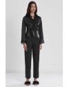 Pierre Cardin 6'lı Midi Gecelik Sabahlık Set 6335 Siyah Pierre Cardin 6'lı Midi Gecelik Sabahlık Set 6335 Siyah