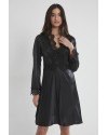Pierre Cardin 6'lı Midi Gecelik Sabahlık Set 6335 Siyah Pierre Cardin 6'lı Midi Gecelik Sabahlık Set 6335 Siyah