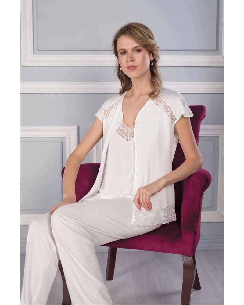 Pierre Cardin 6'lı Modal Gecelik Sabahlık Çeyiz Seti 5025