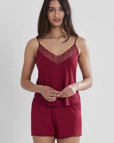 Pierre Cardin 6'lı Penye Modal Gecelik Sabahlık Çeyiz Seti 5025 Bordo