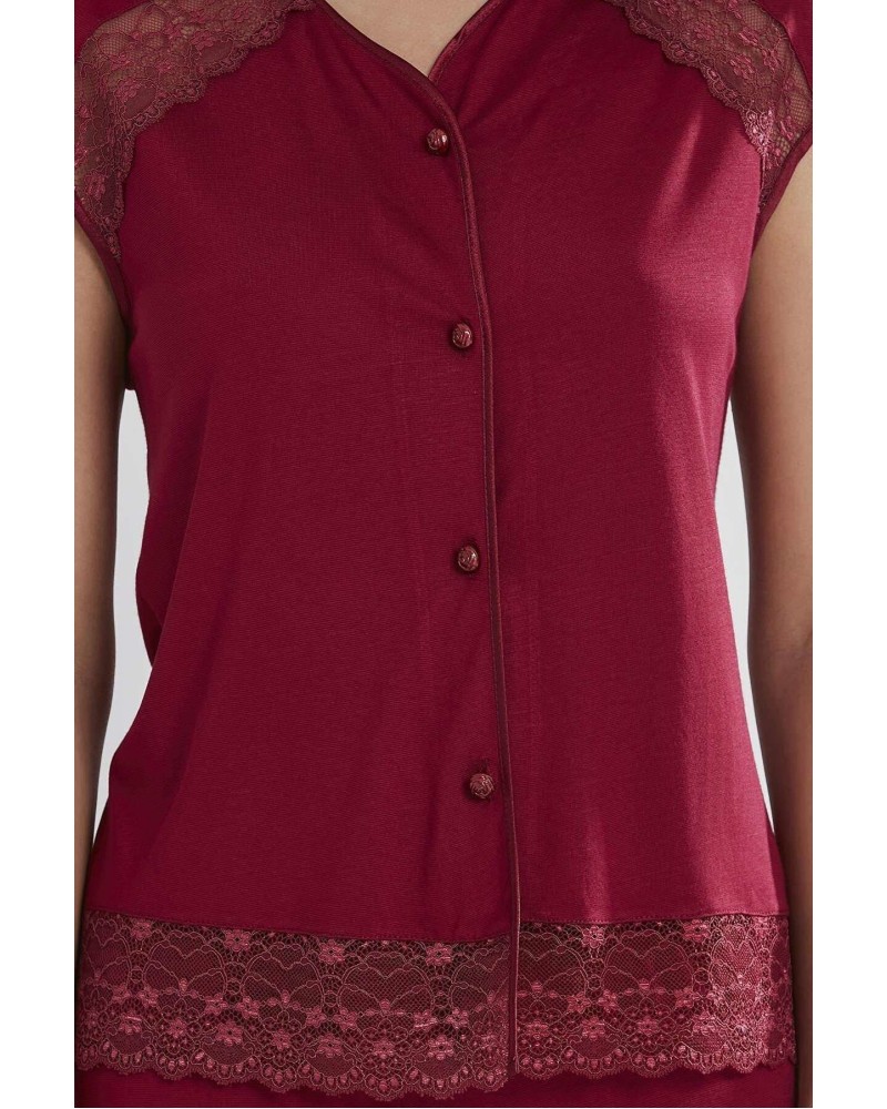 Pierre Cardin 6'lı Penye Modal Gecelik Sabahlık Çeyiz Seti 5025 Bordo Pierre Cardin 6'lı Penye Modal Gecelik Sabahlık Çeyiz Seti 5025 Bordo