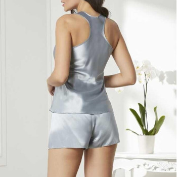 Pierre Cardin 6'lı Saten Gecelik Sabahlık Çeyiz Seti 6010 Mist