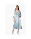 Pierre Cardin 6'lı Saten Gecelik Sabahlık Çeyiz Seti 6010 Mist