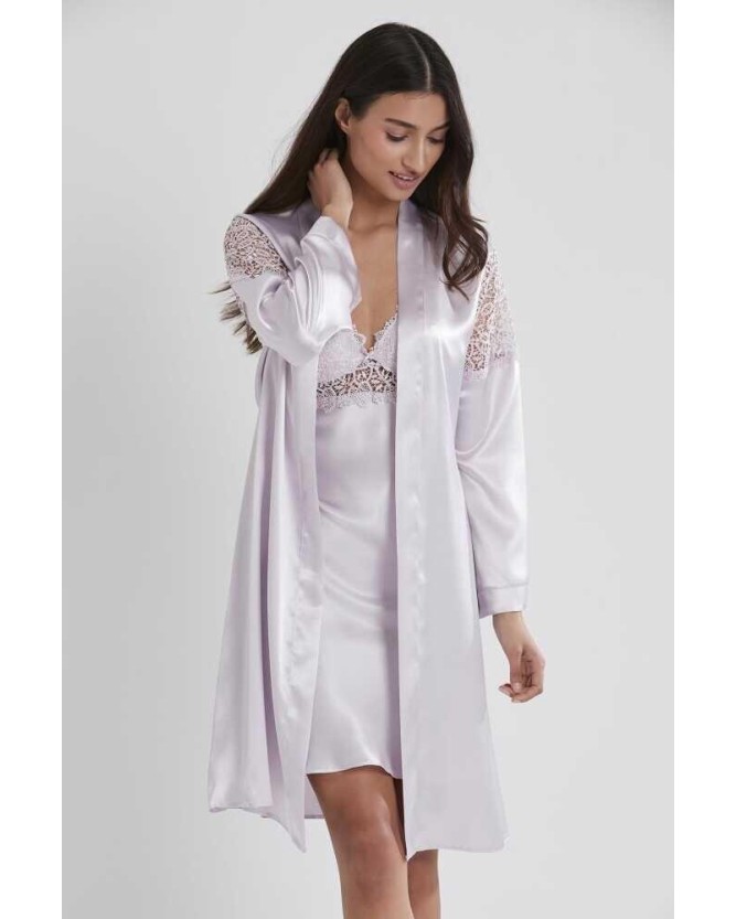 Pierre Cardin 6'lı Saten Gecelik Sabahlık Çeyiz Seti 6955 Viola Pierre Cardin 6'lı Saten Gecelik Sabahlık Çeyiz Seti 6955 Viola