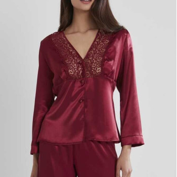 Pierre Cardin 6'lı Saten Gecelik Sabahlık Çeyiz Seti 6955 Bordo Pierre Cardin 6'lı Saten Gecelik Sabahlık Çeyiz Seti 6955 Bordo