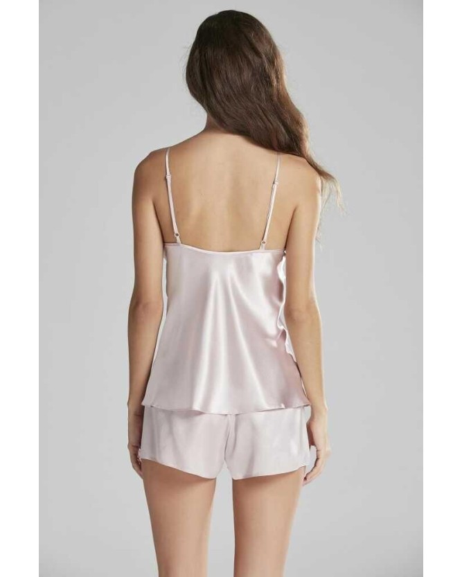 Pierre Cardin 6'lı Saten Gecelik Sabahlık Çeyiz Seti 6955 Pudra Renk