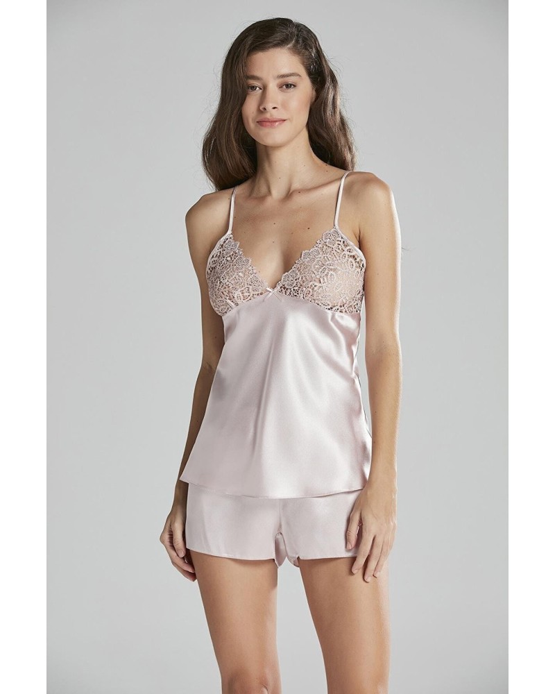 Pierre Cardin 6'lı Saten Gecelik Sabahlık Çeyiz Seti 6955 Pudra Renk