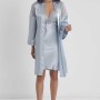 Pierre Cardin 6'lı Saten Gecelik Sabahlık Çeyiz Seti 6955 mist