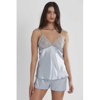 Pierre Cardin 6'lı Saten Gecelik Sabahlık Çeyiz Seti 6955 mist