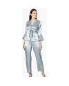 Pierre Cardin 6'lı Uzun Gecelik Sabahlık Set 6025 Mist Rengi Pierre Cardin 6'lı Uzun Gecelik Sabahlık Set 6025 Mist Rengi