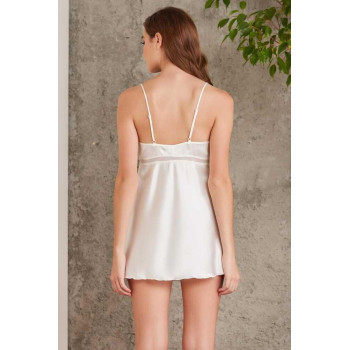 Pierre Cardin 7025 Ekru Kadın 4'lü Saten Takım Gelin Çeyiz Seti