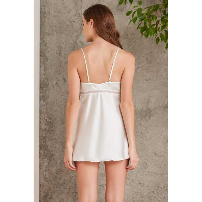 Pierre Cardin 7025 Ekru Kadın 4'lü Saten Takım Gelin Çeyiz Seti Pierre Cardin 7025 Ekru Kadın 4'lü Saten Takım Gelin Çeyiz Seti