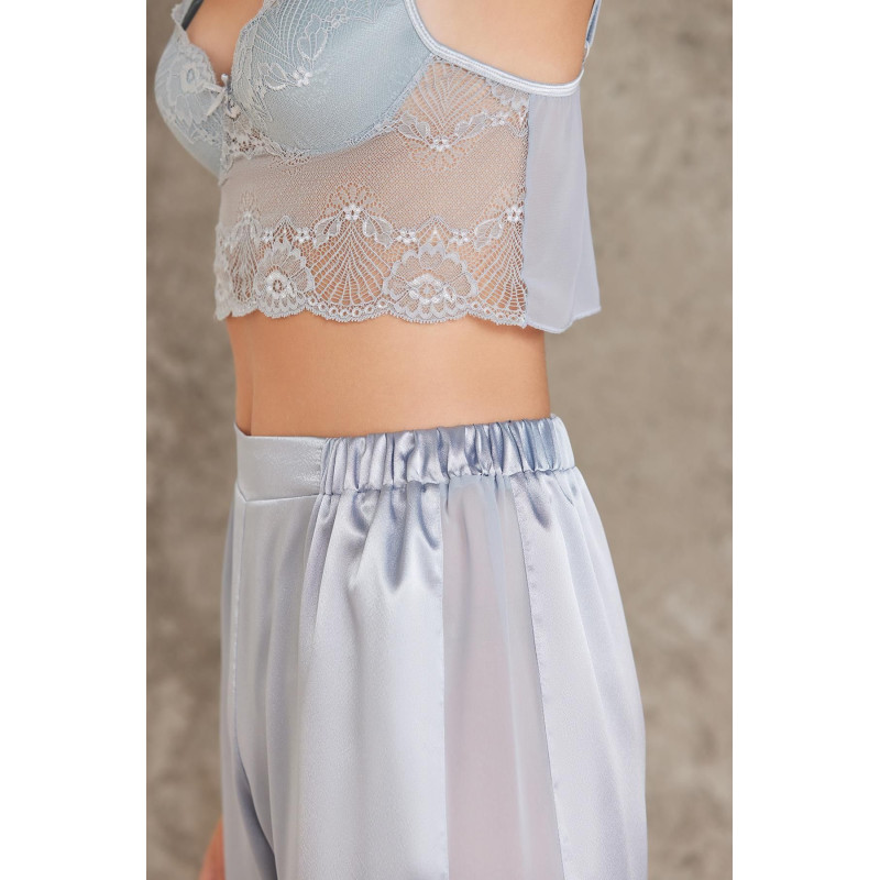 Pierre Cardın 7025 Saten Mist Dörtlü Gelin Çeyiz Seti