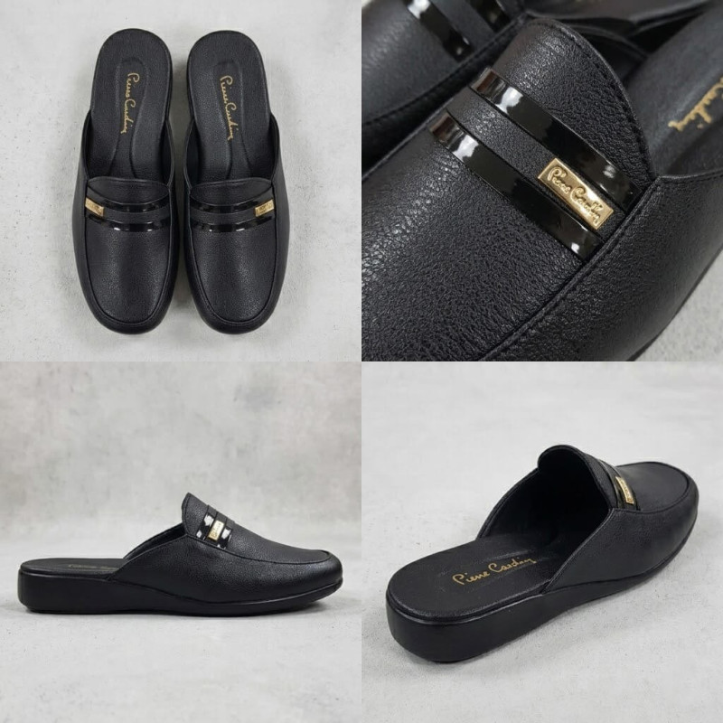 Pierre Cardin Armalı Damat Çeyiz Deri Erkek Ev Terlik 291