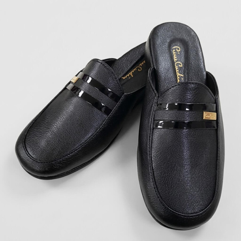 Pierre Cardin Armalı Damat Çeyiz Deri Erkek Ev Terlik 291