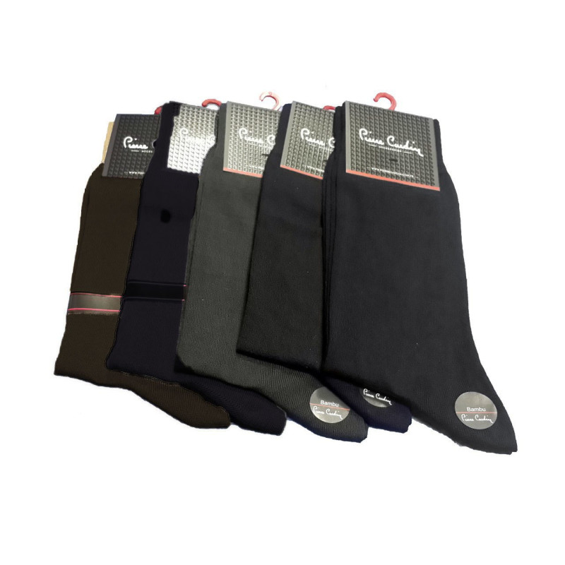 Pierre Cardin 5'li Karışık Renk Bambu Erkek Çorap Seti - 40-44 Beden Çeyizlik Sağlıklı Çorap
