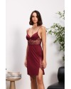 Pierre Cardin Bordo 6'lı Modal Gecelik Sabahlık Çeyiz Seti 5000  