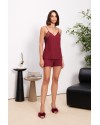 Pierre Cardin Bordo 6'lı Modal Gecelik Sabahlık Çeyiz Seti 5000  