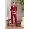 Pierre Cardin Bordo Penye Kadın Pijama Takımı 2200