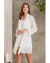 Pierre Cardin Dantelli Kadife Tulum Sabahlık Takım 4800 Ekru Pierre Cardin Dantelli Kadife Tulum Sabahlık Takım 4800 Ekru