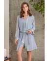 Pierre Cardin Dantelli Kadife Tulum Sabahlık Takım 4800 Mist