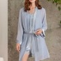 Pierre Cardin Dantelli Kadife Tulum Sabahlık Takım 4800 Mist