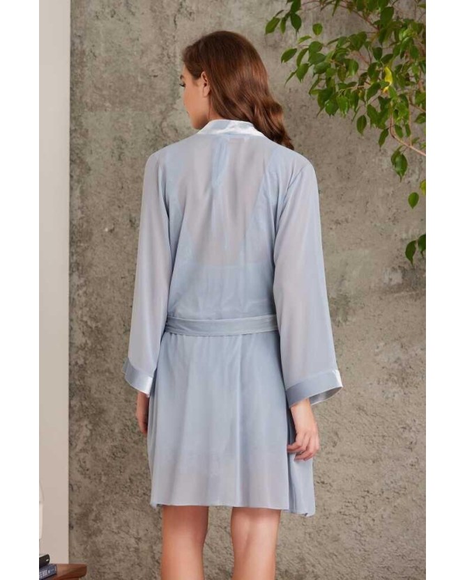 Pierre Cardin Dantelli Kadife Tulum Sabahlık Takım 4800 Mist