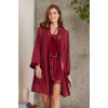 Pierre Cardin Dantelli Kadife Tulum Sabahlık Takım 4800 Bordo