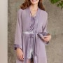 Pierre Cardin Dantelli Kadife Tulum Sabahlık Takım 4800 Royal
