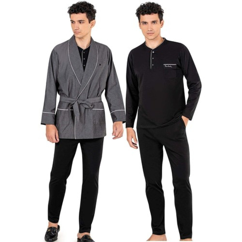 Pierre Cardin Erkek 3'lü Rob Takımı 5610 - Siyah