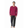 Pierre Cardin Erkek Pijama Takımı 5454 Bordo