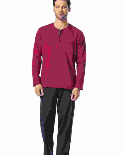 Pierre Cardin Erkek Pijama Takımı 5454 Bordo Pierre Cardin Erkek Pijama Takımı 5454 Bordo