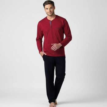 Pierre Cardin Erkek Pijama Takımı 5454 Bordo