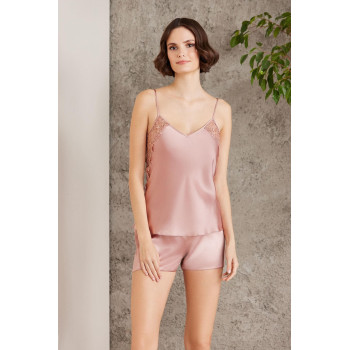 Pierre Cardin Gecelik Sabahlık Pijama Takım Şort Takım 6'lı Gelin Seti 6000 Brandy