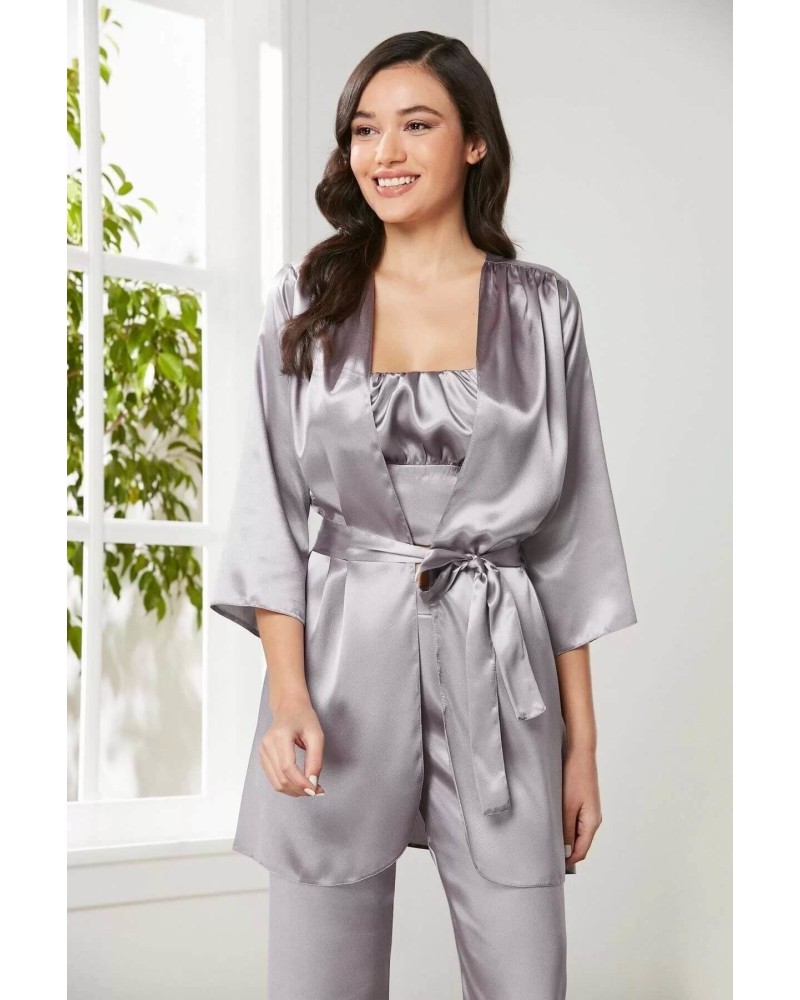 Pierre Cardin Kadife Saten 3'lü Pijama Takım 2075 Royal Pierre Cardin Kadife Saten 3'lü Pijama Takım 2075 Royal
