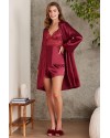 Pierre Cardin Kadın 7015 Saten Dörtlü Gelin Çeyiz Seti Bordo Pierre Cardin Kadın 7015 Saten Dörtlü Gelin Çeyiz Seti Bordo
