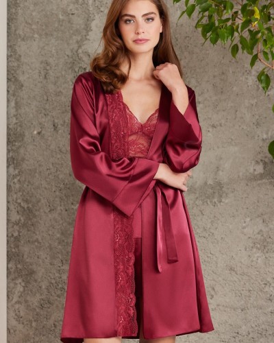 Pierre Cardin Kadın 7015 Saten Dörtlü Gelin Çeyiz Seti Bordo Pierre Cardin Kadın 7015 Saten Dörtlü Gelin Çeyiz Seti Bordo