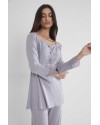 Pierre Cardin Kadın Penye Dantelli Pijama Takımı 1241 Royal Pierre Cardin Kadın Penye Dantelli Pijama Takımı 1241 Royal