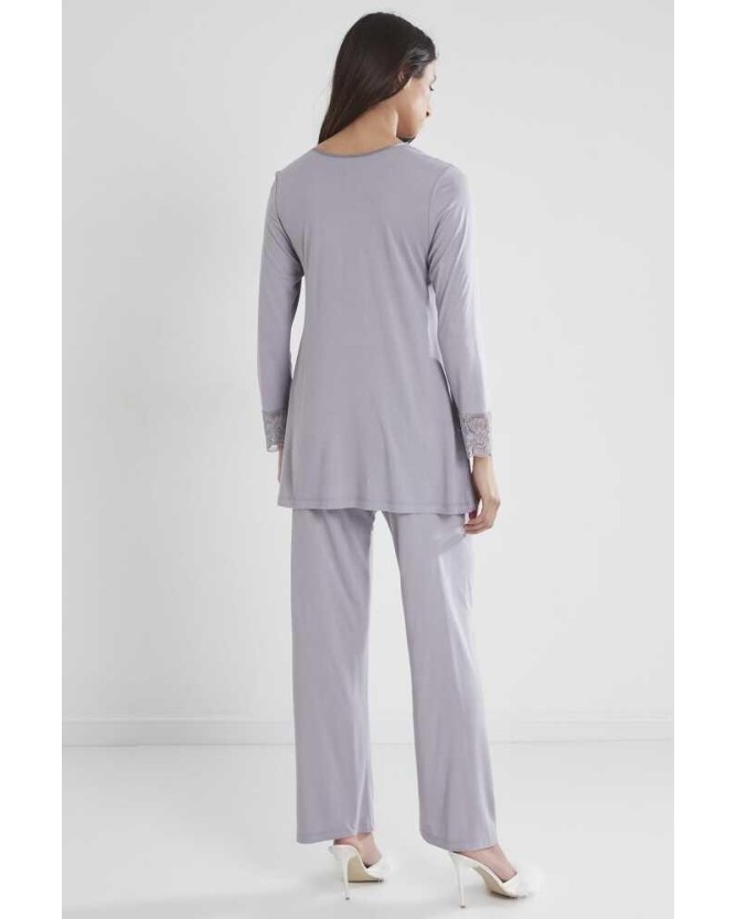 Pierre Cardin Kadın Penye Dantelli Pijama Takımı 1241 Royal Pierre Cardin Kadın Penye Dantelli Pijama Takımı 1241 Royal