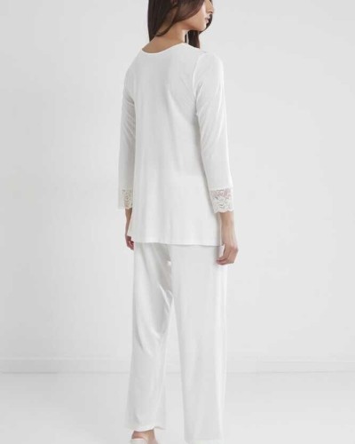Pierre Cardin Kadın Penye Dantelli Pijama Takımı 1241 Ekru Pierre Cardin Kadın Penye Dantelli Pijama Takımı 1241 Ekru