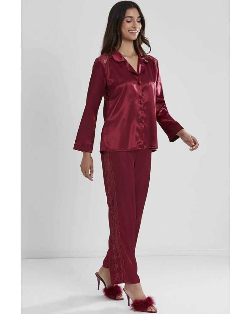 Pierre Cardin Kadın Sırtı Dantel Saten Pijama Takımı 1438 Pierre Cardin Kadın Sırtı Dantel Saten Pijama Takımı 1438